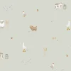 Vliesbehang Little Farm Groen Wanddecoratie