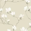 Hot Vliesbehang Magnolia Grove Natural | Wanddecoratie