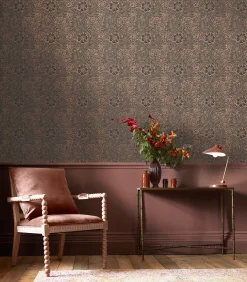 Outlet Vliesbehang Marigold Fibrous Charcoal Wanddecoratie