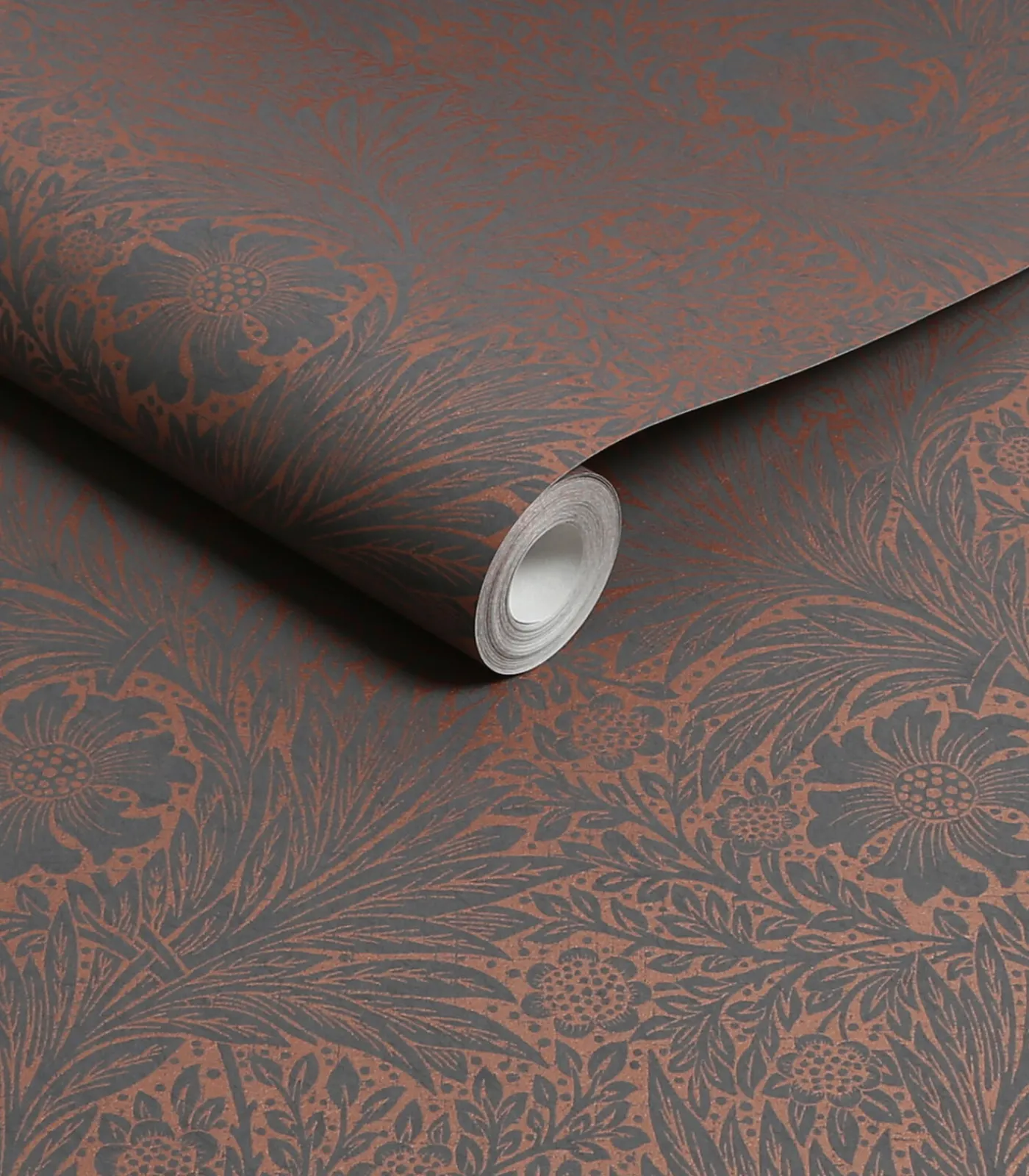 Outlet Vliesbehang Marigold Fibrous Charcoal Wanddecoratie