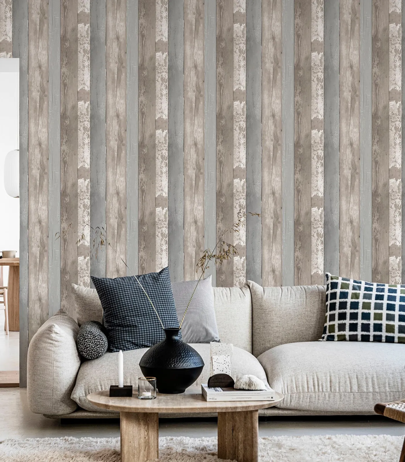 Best Vliesbehang Natural Wood Wanddecoratie