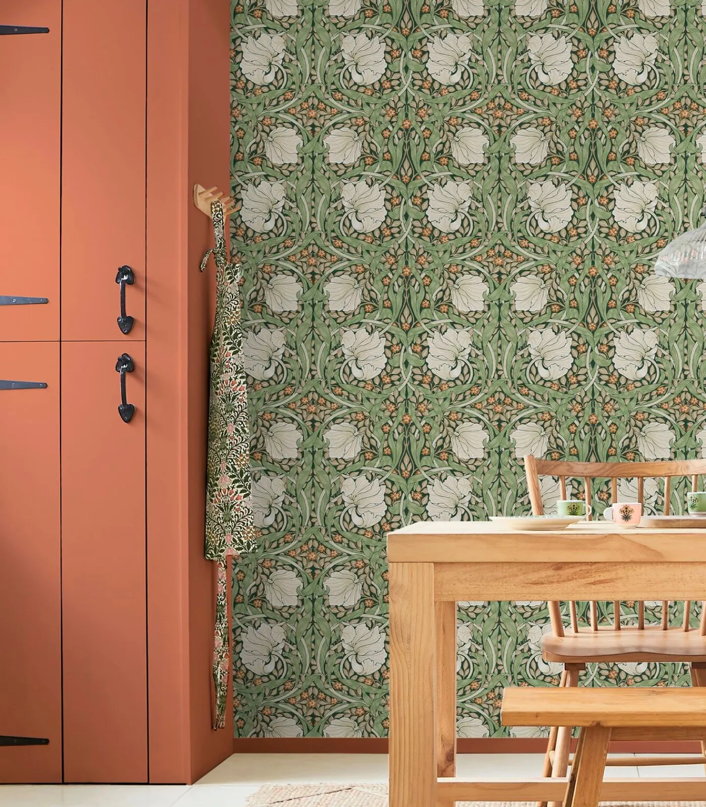 Sale Vliesbehang Pimpernel Green Wanddecoratie