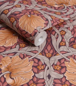 Outlet Vliesbehang Pimpernel Plum Wanddecoratie