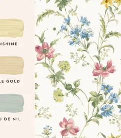 Vliesbehang Poppy Meadow Multi Wanddecoratie