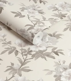 New Vliesbehang Rosamund Naturel Wanddecoratie