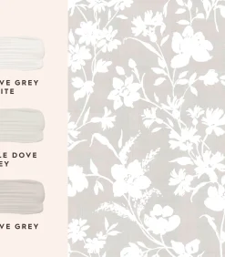 Sale Vliesbehang RYE DOVE GREY Wanddecoratie