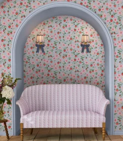 Discount Vliesbehang Strawberry Summer Wanddecoratie