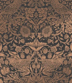 New Vliesbehang Strawberry Thief Fibrous Wanddecoratie