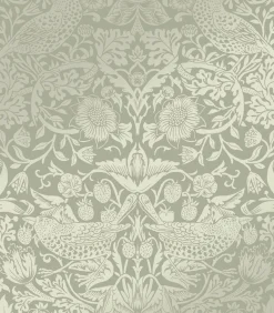 Vliesbehang Strawberry Thief Fibrous Wanddecoratie