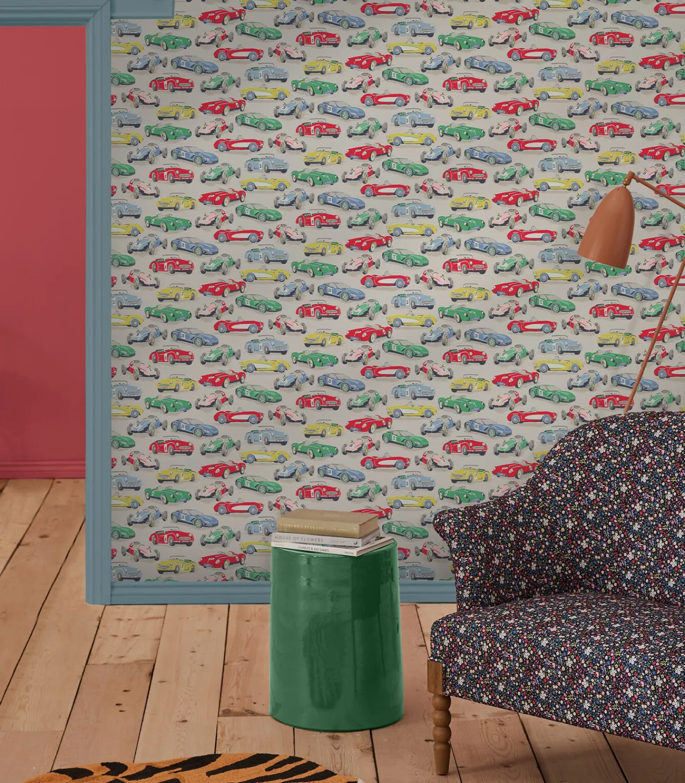 Discount Vliesbehang Vintage Cars Multi Wanddecoratie