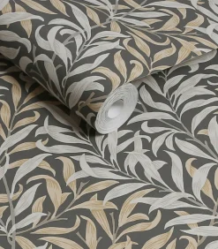 Outlet Vliesbehang Willow Bough Charcoal Wanddecoratie