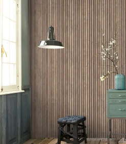 Online Vliesbehang Wood Wall Wanddecoratie