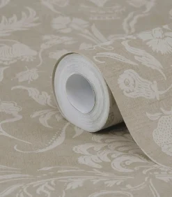 Best Vliestapete Knigsdamast Braun Wanddecoratie