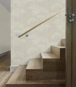 Vliestapete Palme deluxe Beige Wanddecoratie