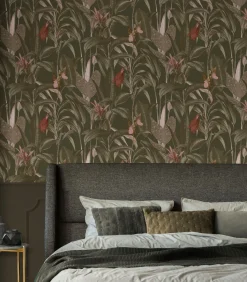 Clearance Vliestapete Tropische Bltter Grn Wanddecoratie