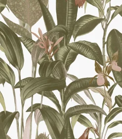 Vliestapete Tropische Bltter Wei Wanddecoratie