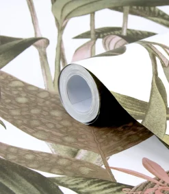 Vliestapete Tropische Bltter Wei Wanddecoratie