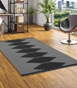 Outlet Vloerkleed Dubbelzijdig Ethno Kelim Trend Tapijten