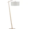 Clearance Vloerlamp Andes - Bamboe/Naturel - 72x47x176cm Vloerlampen