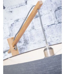 Clearance Vloerlamp Andes - Bamboe/Naturel - 72x47x176cm Vloerlampen