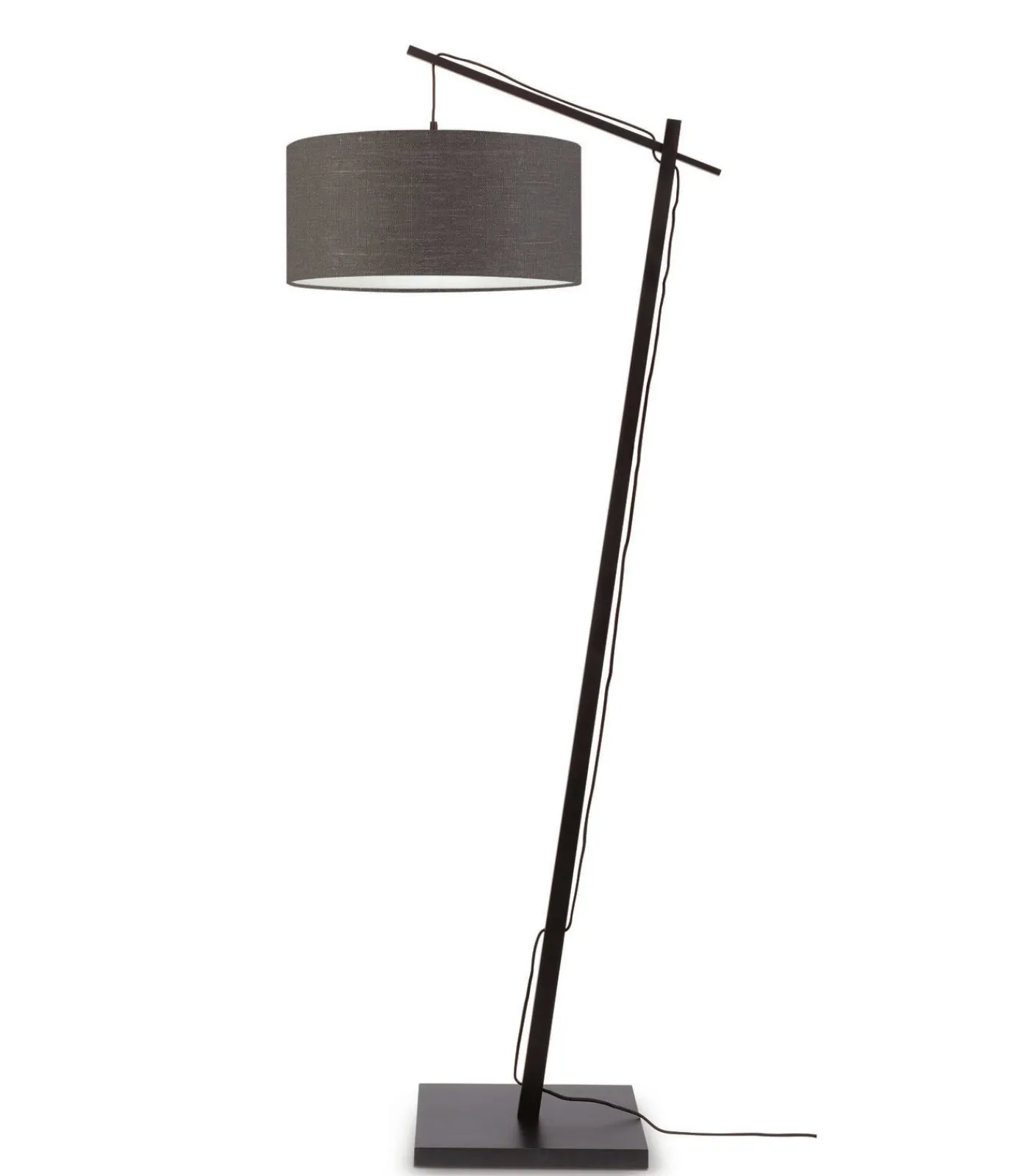 Clearance Vloerlamp Andes - Zwart/Donkergrijs - 72x47x176cm Vloerlampen