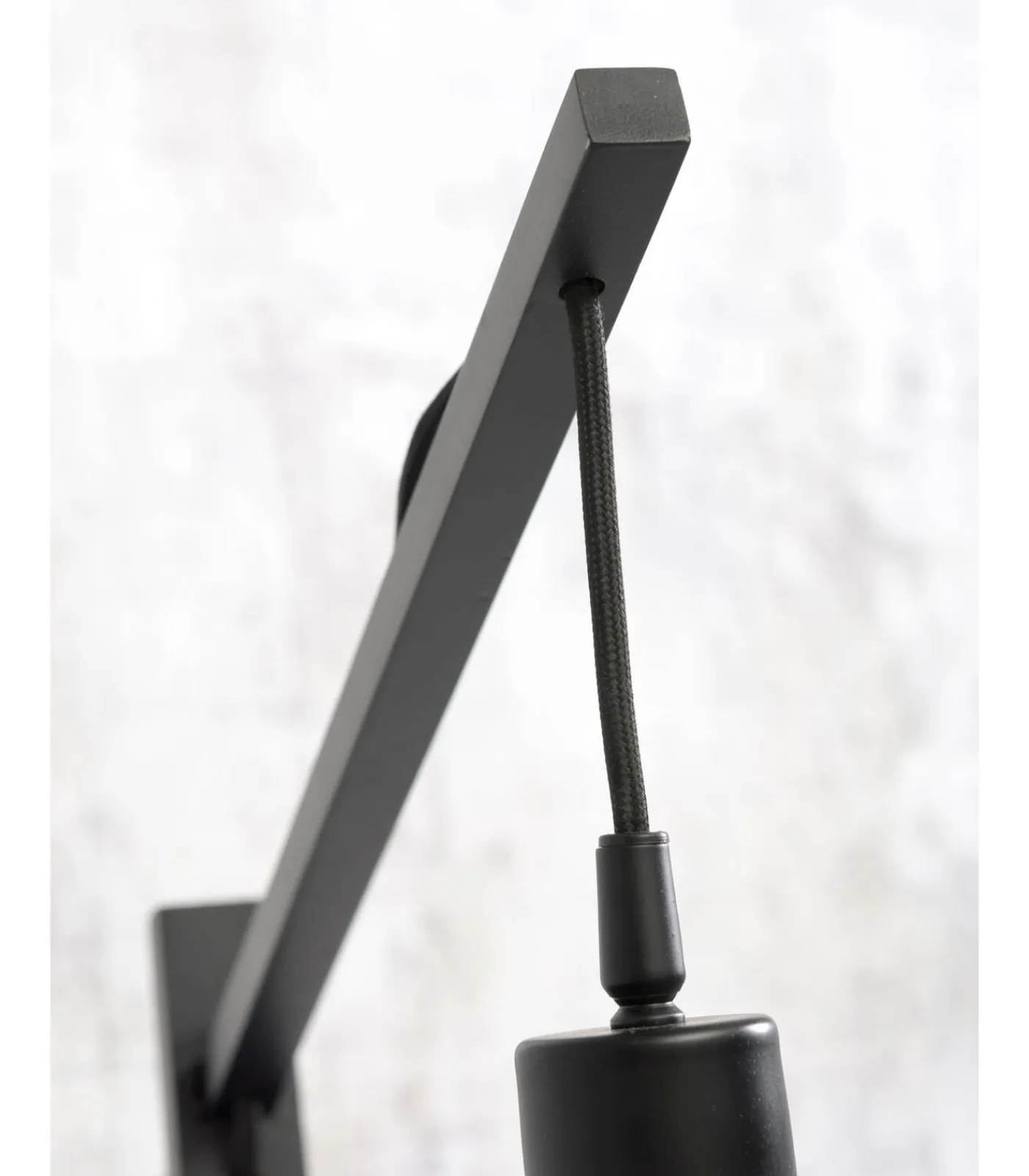 Clearance Vloerlamp Andes - Zwart/Donkergrijs - 72x47x176cm Vloerlampen