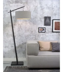 Sale Vloerlamp Andes - Zwart/Lichtgrijs - 72x47x176cm Vloerlampen