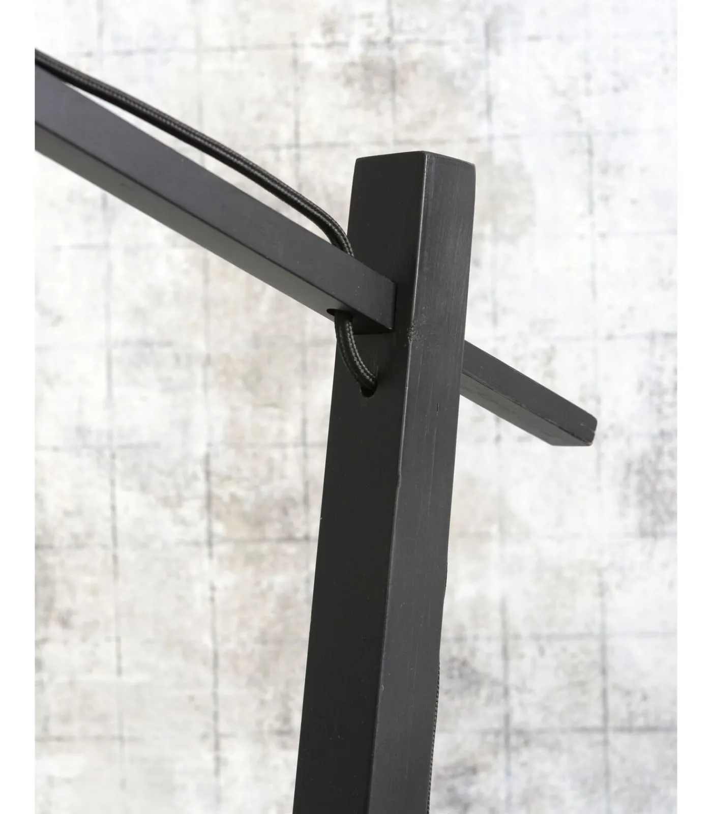 Sale Vloerlamp Andes - Zwart/Lichtgrijs - 72x47x176cm Vloerlampen