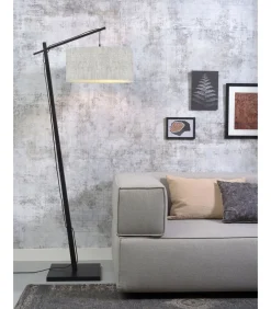 Best Vloerlamp Andes - Zwart/Naturel - 72x47x176cm Vloerlampen