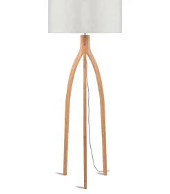 New Vloerlamp Annapurna - Naturel/Bamboe - Ø60cm Vloerlampen