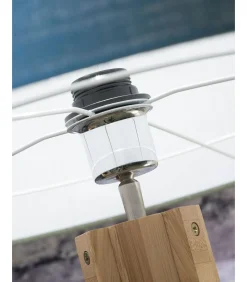 New Vloerlamp Annapurna - Naturel/Bamboe - Ø60cm Vloerlampen