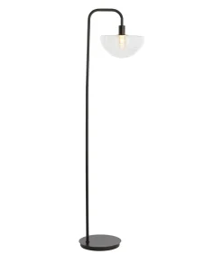 Outlet Vloerlamp Baylie - Mat zwart - 43x30x165cm Vloerlampen