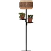 Sale Vloerlamp Bhutan - Zwart/Bamboe - Ø40x160cm Vloerlampen