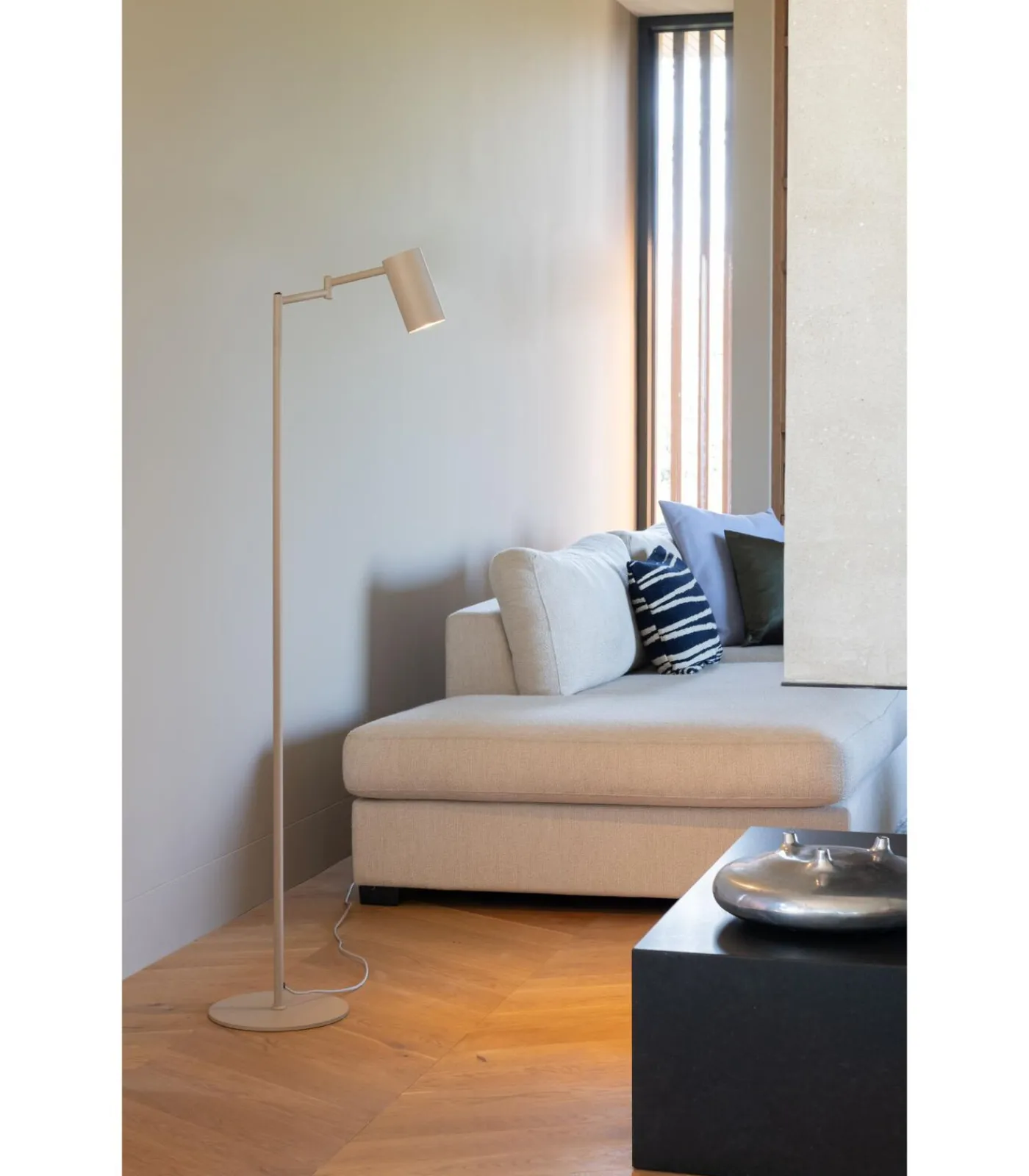 Vloerlamp Bilbao - Beige - 53x28x154cm Vloerlampen