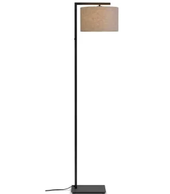 New Vloerlamp Boston - Zwart/Taupe - 30x32x160cm Vloerlampen