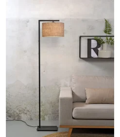 New Vloerlamp Boston - Zwart/Taupe - 30x32x160cm Vloerlampen