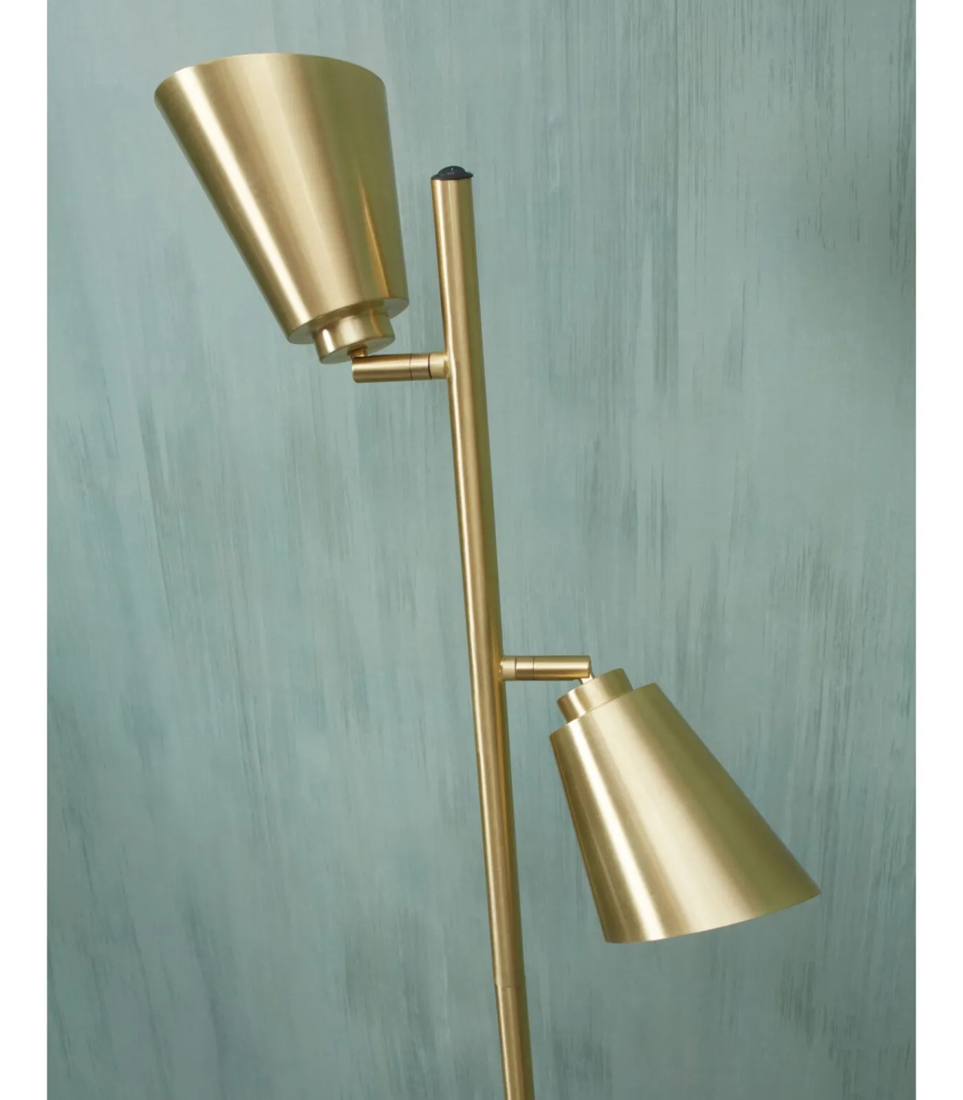Best Vloerlamp Bremen - Goud - 45x25x162cm - 2L Vloerlampen