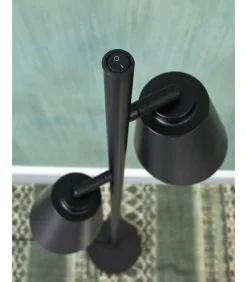 New Vloerlamp Bremen - Zwart - 45x25x162cm - 2L Vloerlampen