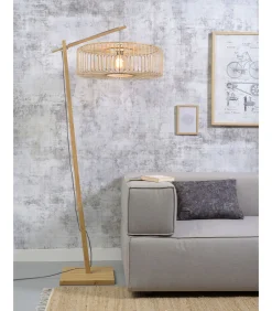 Vloerlamp Bromo - Bamboe - 68x40x176cm Vloerlampen