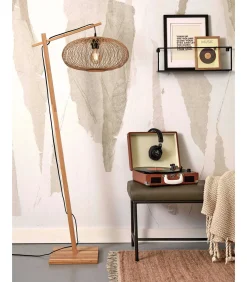 Best Vloerlamp Cango - Bamboe - 62x40x150cm Vloerlampen