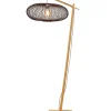 Discount Vloerlamp Cango - Bamboe/Zwart- 80x60x176cm Vloerlampen