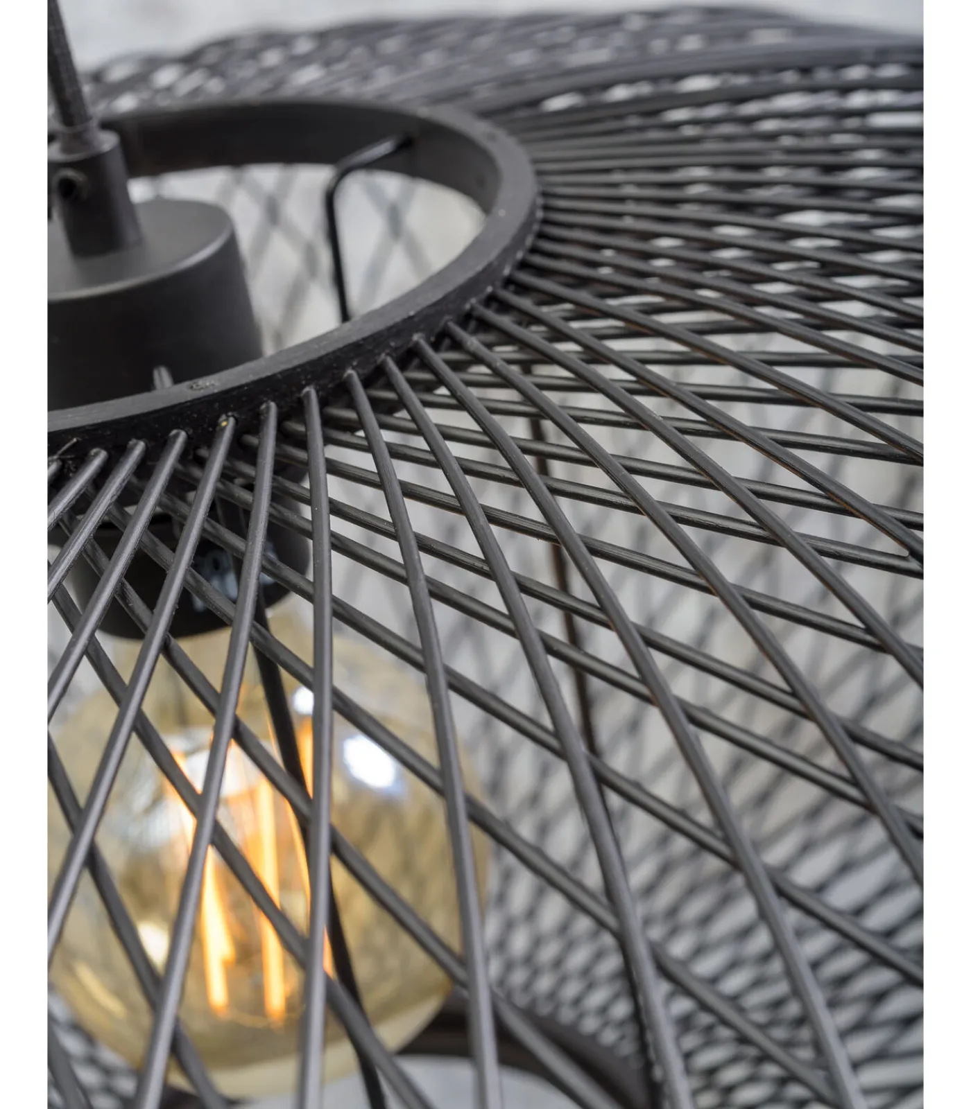 Hot Vloerlamp Cango - Bamboe/Zwart - 175x60x207cm Vloerlampen