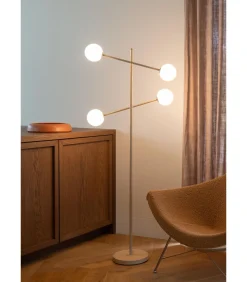 Discount Vloerlamp Copenhagen - Beige - 48x26x170cm Vloerlampen