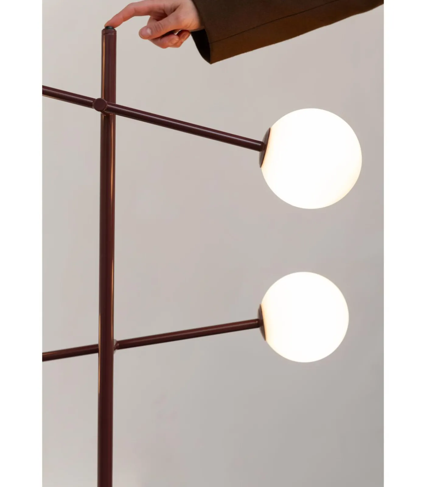 Clearance Vloerlamp Copenhagen - Rood - 48x26x170cm Vloerlampen