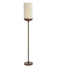 Best Vloerlamp Dania - Crème/Bruin - Ø23x159cm Vloerlampen