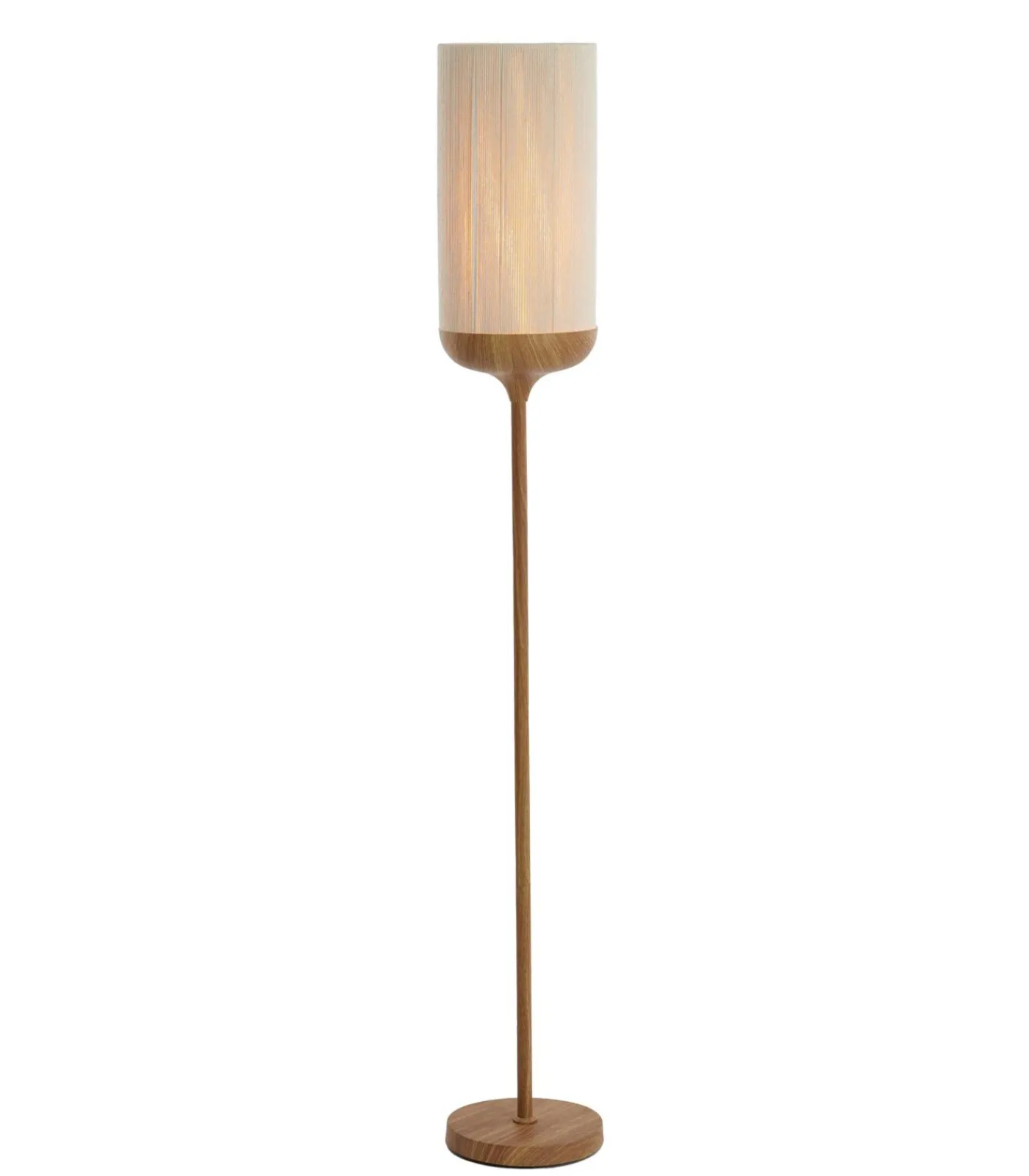 Vloerlamp Dania - Crème/Naturel - Ø23x159cm Vloerlampen