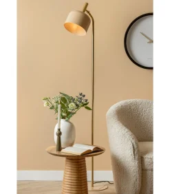 Sale Vloerlamp Floor Lamp Smart - Bruin - 26x26x164cm Vloerlampen