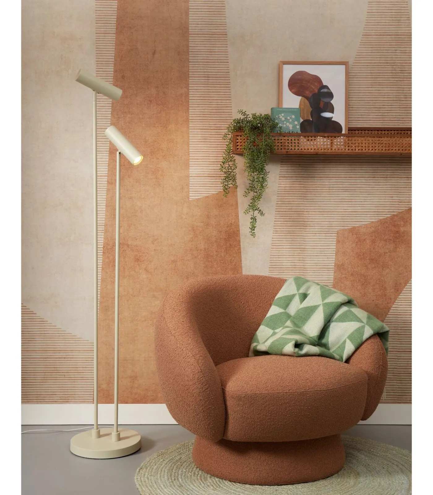 Sale Vloerlamp Havana - Lichtgroen - 30x30x162cm Vloerlampen