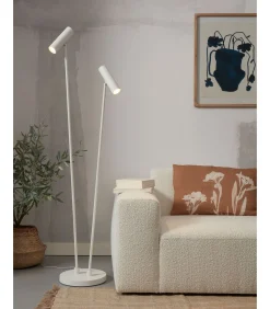 Discount Vloerlamp Havana - Wit - 30x30x162cm Vloerlampen