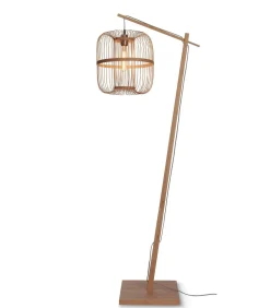 Outlet Vloerlamp Hokkaido - Bamboe - 63x36x176cm Vloerlampen